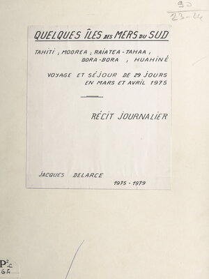 cover image of Quelques îles des mers du sud